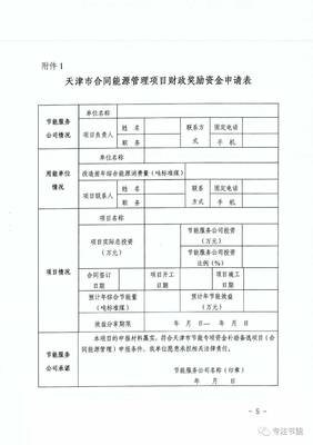 天津市2017年節(jié)能專項資金補助備選項目（合同能源管理）申報通知 聚焦大氣污染治理